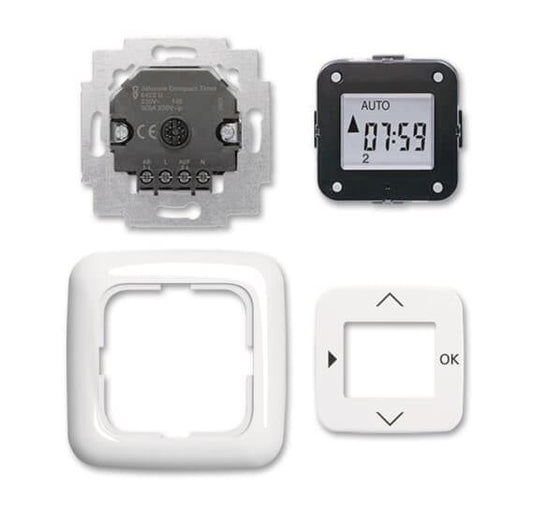 BJ Jalousie-Compact-Timer    6422 UJ-214 Komplettset Reflex SI  alpinweiß