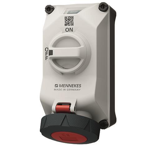 Mennekes Wandsteckdose DUOi R   5714403G 32A4P3h 440V IP69