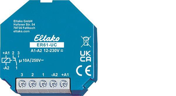 Eltako ER61-UC Schaltrelais 1We          (V) potenzialfrei 10A           61001601