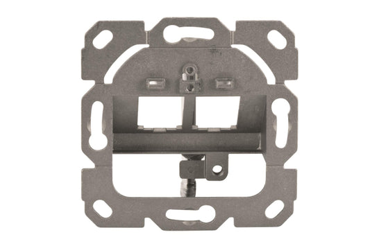 ASSM Leerdose f.Keystone rw   DN-93801-1     Module 2-fach Rahmen+Zentralplatte