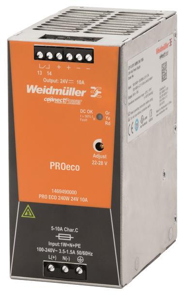 Weidmüller PRO ECO 240W 24V 10A Strom-   versorgung 24V 1469490000