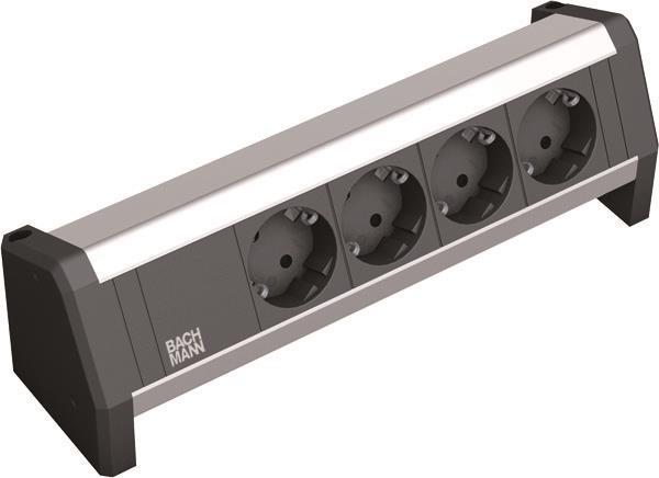 Bachmann DESK 4xSchuko Strom 3m 339.1000