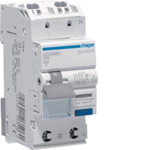 Hager Fi-LS 1P+N 6kA B-10A 30mA  ADS910D ** Typ A QuickConnect