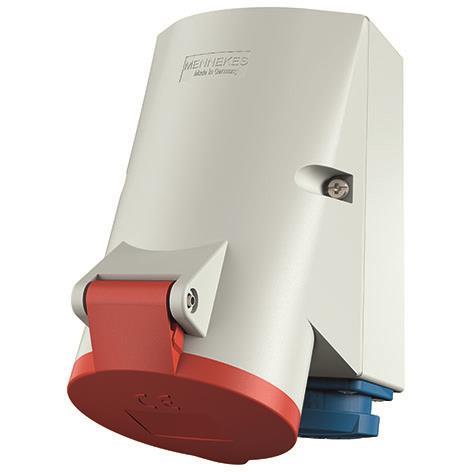 Mennekes 32A5P 6H400V Wanddose IP44 1651 Doppelbox TwinContact