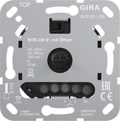 GIRA 247000 Raumtemperaturregler 230V    Öffner Einsatz