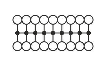 Phoenix 3273310          PTFIX 18X2,5 BU Verteilerblock
