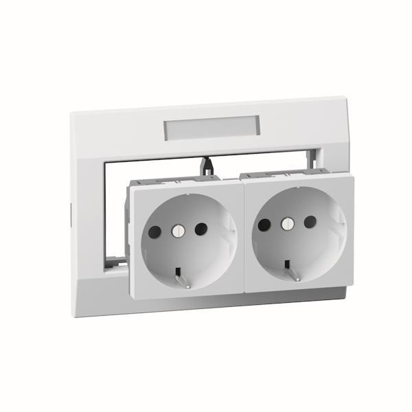 GGK Einbaudose für                  4650 Geräteeinbaukanal KSE/M45 2-fach Schuko-