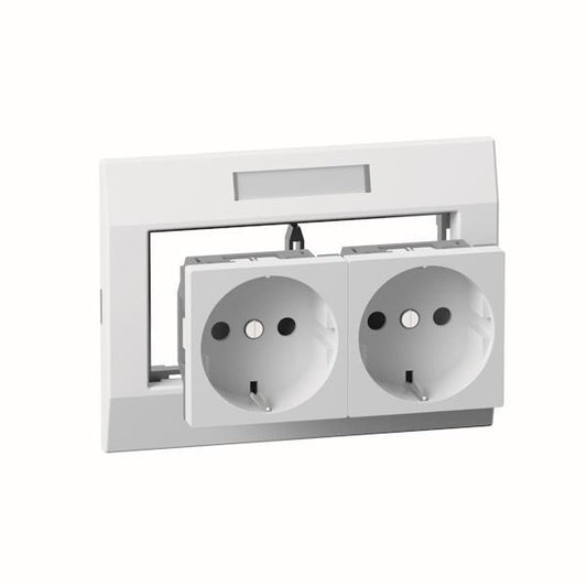 GGK Einbaudose für                  4650 Geräteeinbaukanal KSE/M45 2-fach Schuko-