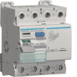 Hager Fi-Schalter 4polig 10kA    CDB640E 40A 30mA Typ B 230/400V