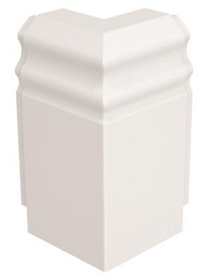 GGK 114102 Außeneck f.E-     4D 20x80-AE Sockelleiste "Berliner Profil" Alpinweiß
