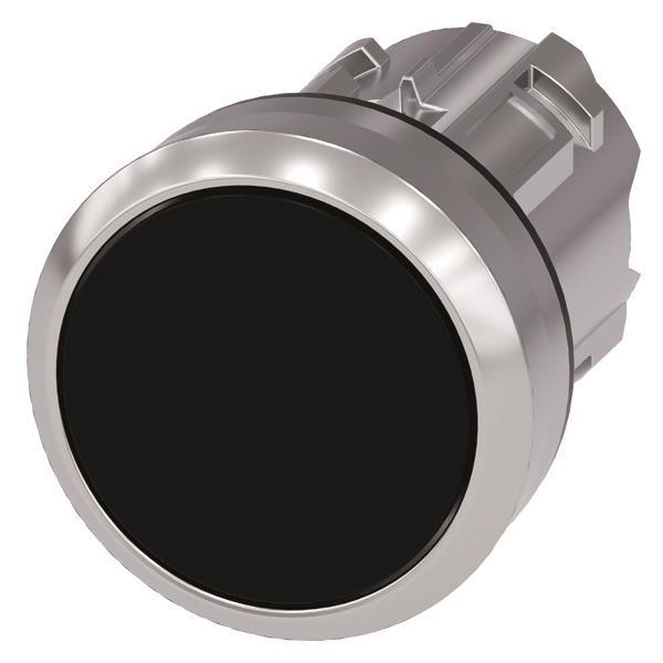 Siemens 3SU10500AB100AA0 Drucktaster     22mm rund schwarz Druckknopf