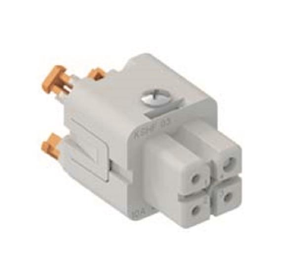 ILME Buchseneinsatz Gr.21.21    CKSHF 03 3P+PE Silber SQUICH 10A 400V