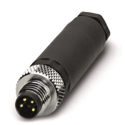 Phoenix 1501265     SACC-M 8MS-4CON-M-SW Steckverbinder M8 Stecker gerade 4pol