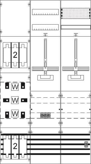 Striebel Mess-u.Wandlerfeld       KA4285 kpl.H5/B2 2CPX035093R9999