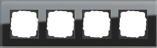 GIRA 021405 Abdeckrahmen 4fach Esprit    Glas Schwarz