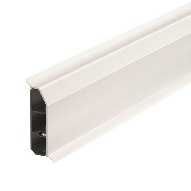 OBO SLL 2070 rws Sockelleistenkanal SL-L Set 20x70 Dichtl.9010 PVC rws 6132215