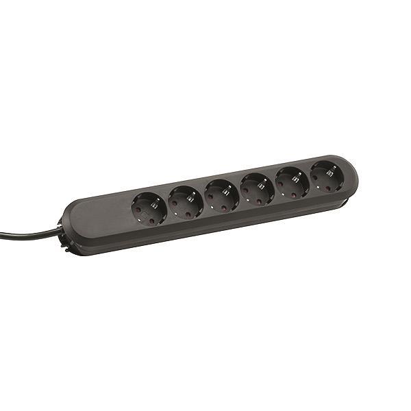 Bachmann Tischsteckdose         381.147K 6xSchuko schwarz Strom 1,5m Schuko