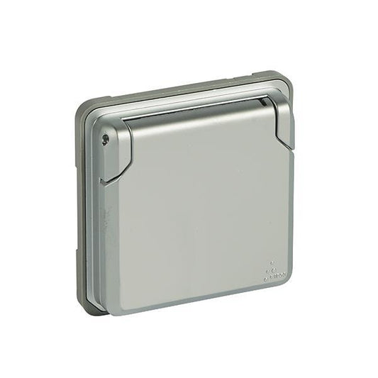 Legrand 077834 Steckdose IP44            m.erh.Berührungsschutz Soliroc grau
