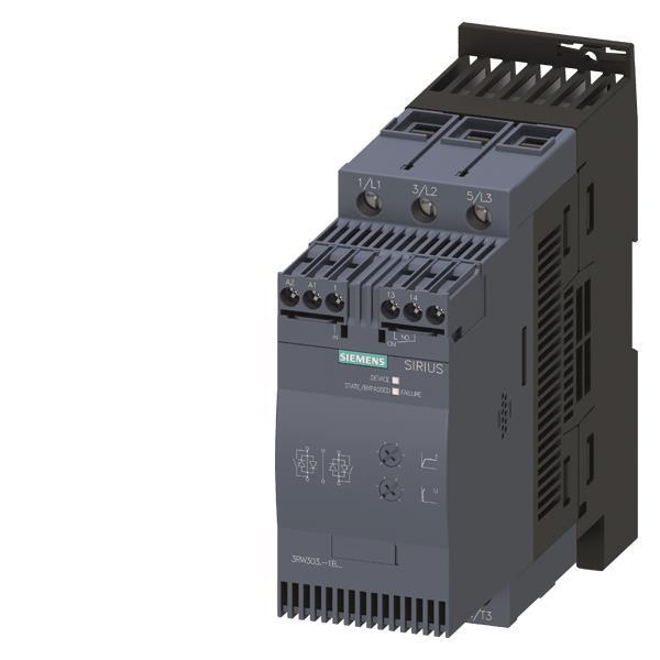Siemens 3RW30361BB14 Sanftstarter S2     45A 22kW/400V 40°C 110-230VAC/DC Schraub