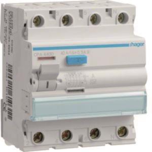 Hager Fi-Schalter 4polig 6kA 40A CPA440D 300mA Typ S selektiv