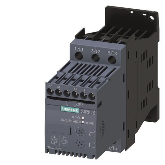 Siemens 3RW30181BB04 Sanftstarter S00    17,6A 7,5kW/400V 24VAC/DC Schraub.