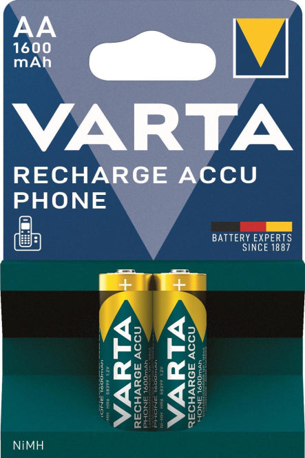 VARTA Phone Akku Mignon 1,2V       58399      1600mAh   ***Blister a 2 Stück***