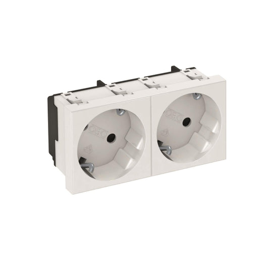 OBO STD-D3S RW2 Steckdose 33° 2-fach     Schutzkontakt 6120103