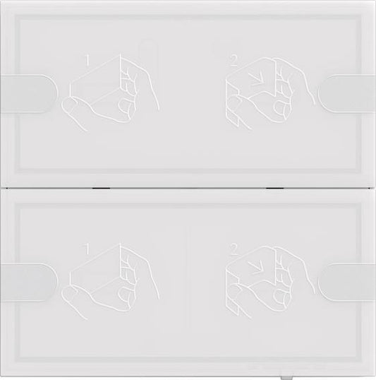 GIRA 5002003 Tastsensor4 Komfort 2fach   OneKNX TS4 Weiß