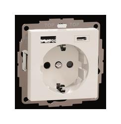 Merten SCH-STDO+BRS+STK+USB MEG2367-0319 A+C 3A PW SYSM