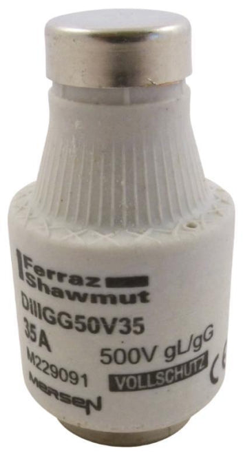 Mersen 00598.035700 DIII 35A gG schwarz  D-Sicherung 500V/DIAZED