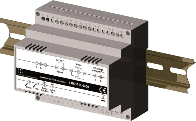 TCS Interface TKI bis zu    FBO1110-0400 64Rufziele 16st Rufnummer Hutschiene 6TE