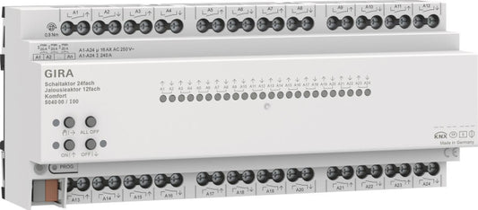 GIRA 504000 Schalt-/Jalousieaktor 24/12f 16A REG Komfort KNX Secure