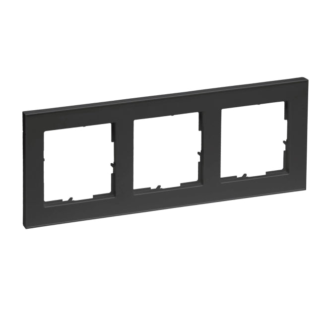 Legrand 765383 SEANO+3-fach Rahmen in    der Farbausführung Schwarz lackiert