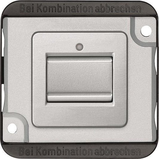 Merten Aus/Wechselschalter- MEG3116-7060 Einsatz mattsilber 1-polig PANZER