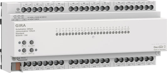 GIRA 503000 Schalt-/Jalousieaktor 24/12f 16A Standard OneKNX REG