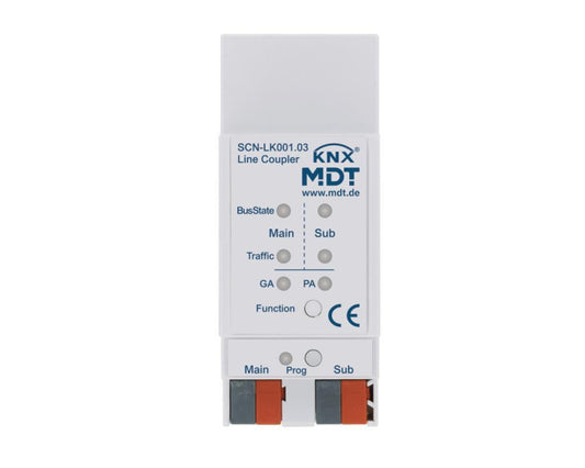 MDT SCN-LK001.03 Bereichs-/Linienkoppler 2TE REG unterstützt Gruppenadressen+KNX