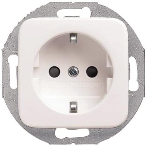 BJ Reflex SI Schuko Kombi    20EUCRD-214   mit rundem Tragring alpinweiss