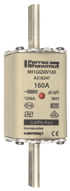 Mersen 1B169.000000 NH1 160A gG 500V     NH-Sicherung sfü spannungsführend