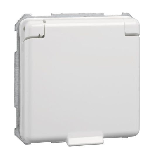 ELSO Riva Schuko Kombi mit        225034     Klappdeckel reinweiss