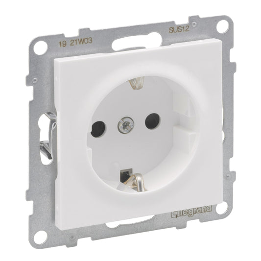 Legrand 765120 SEANO Schutzkontakt-      Steckdose Steckklemmen m.erh.Ber.schutz