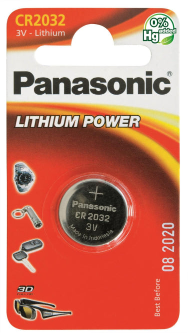 Panasonic Lithium Power      CR2032EL/1B Knopfzellen Lithium  *Blister a 1 Stück*