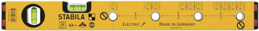 Stabila Eletriker Wasser-Waage 43cm      Type 70 Electric                   16135