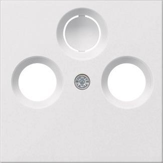 GIRA 086903 Abdeckung Koaxial-Antennen-  steckdose System 55 Reinweiß glänzend