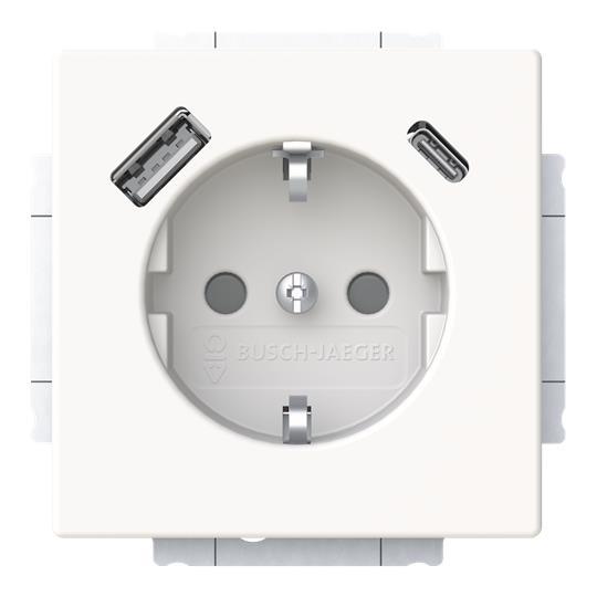 BJ SCHUKO -/USB-A+C    20 EUCB2USBAC-884 Steckdose
