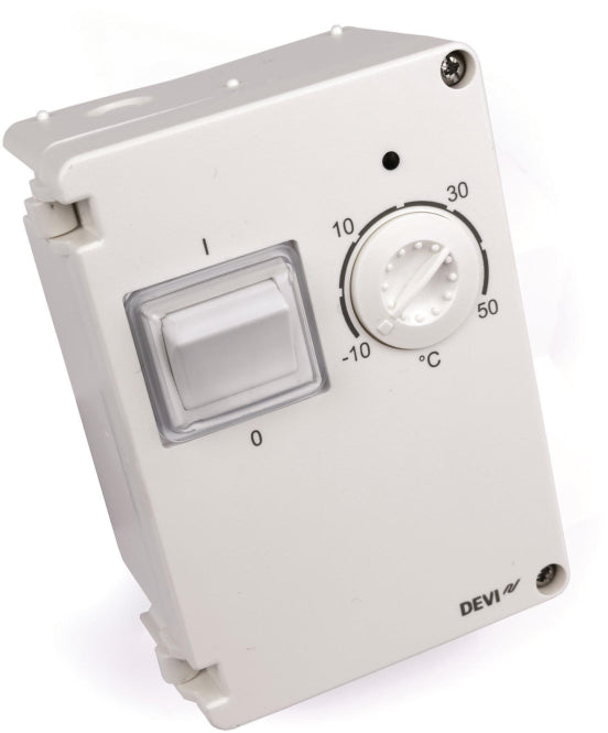 DEVI Thermostat             Devireg 610  -10/+50 Grad  a.P  (IP 44)      140F1080
