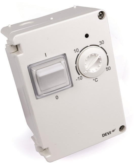 DEVI Thermostat             Devireg 610  -10/+50 Grad  a.P  (IP 44)      140F1080