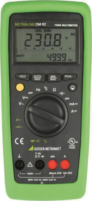 Gossen TRMS-Multimeter METRALINE DM 62   CAT IV 300V/CAT III 600V           M197A