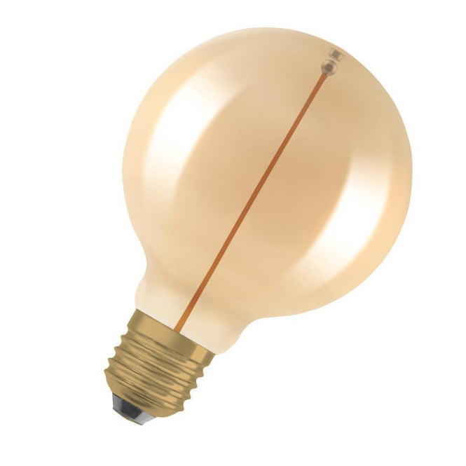 LEDV Vintage 1906 Filament Magnetic      Globe95 gold E27 2,2W 120lm 2700K D95