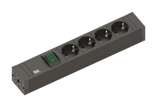 Bachmann Steckdosenleiste 4fach 420.0012 Connect Line mit Schalter  2,0 m Leitung