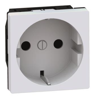 GGK Gerätemodul 45 Schuko 1fach     6960    reinweiß für LFG-/ FB-Kanal